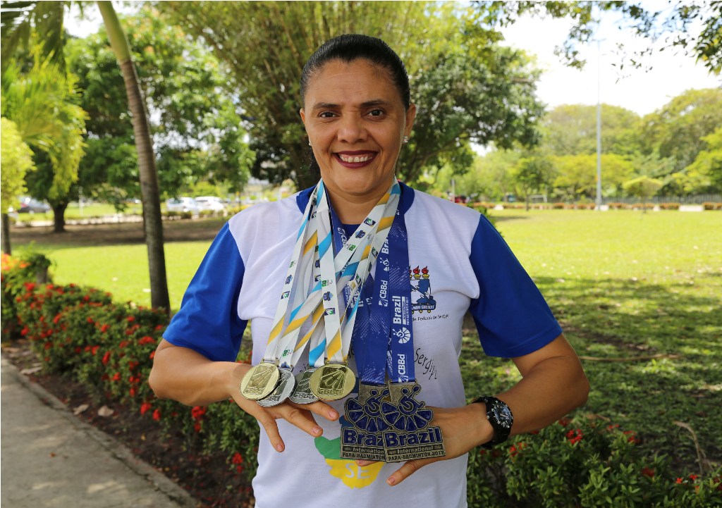 Maria Gilda dos Santos é atleta da UFS. Foto: Shirlene Reis/UFS