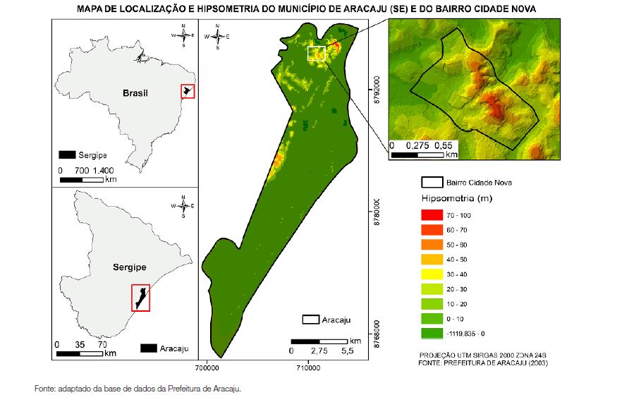 Mapa aracaju