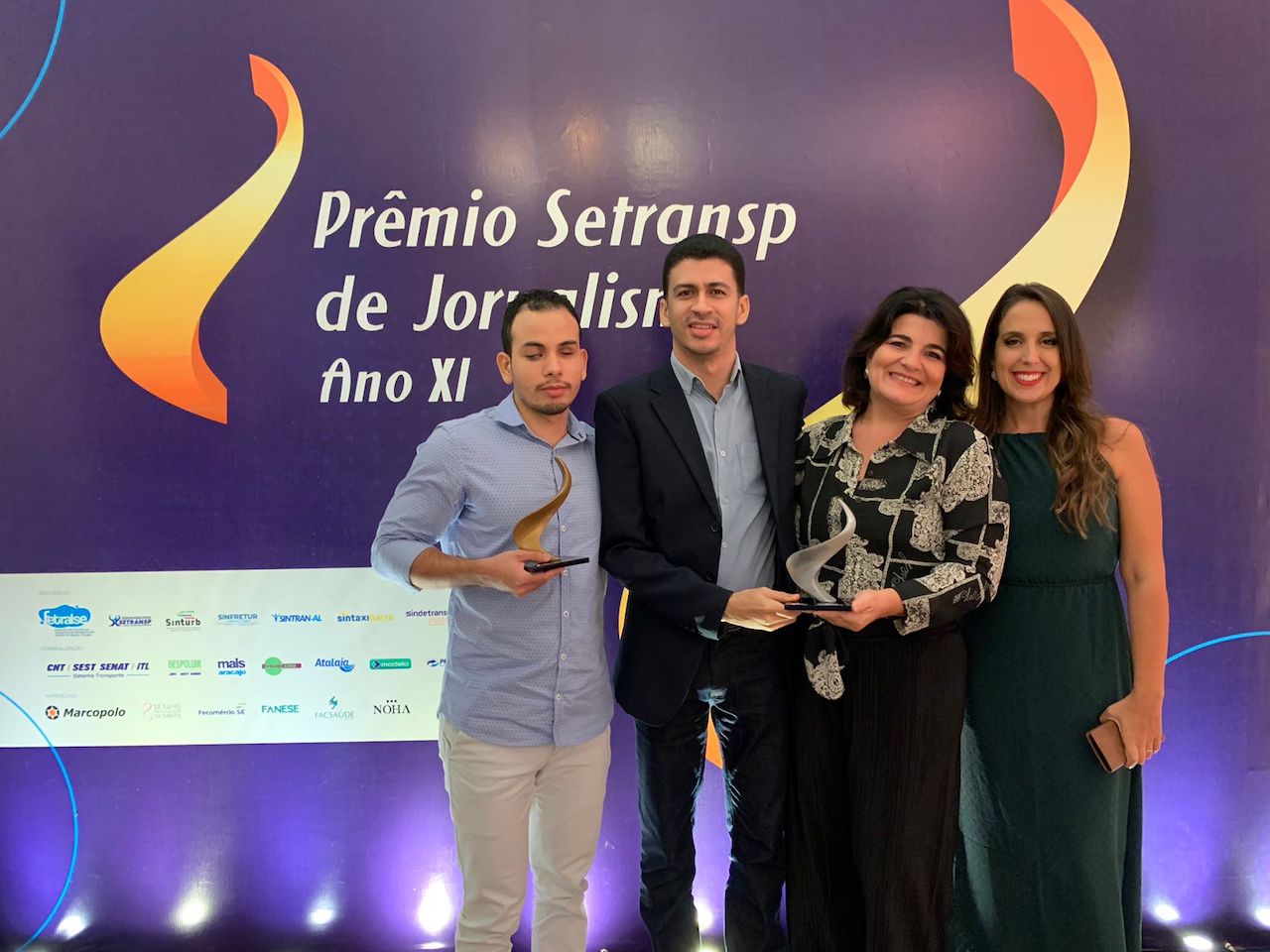 Rádio UFS venceu Prêmio Setransp de Jornalismo pela sexta vez. Fotos: Rádio UFS